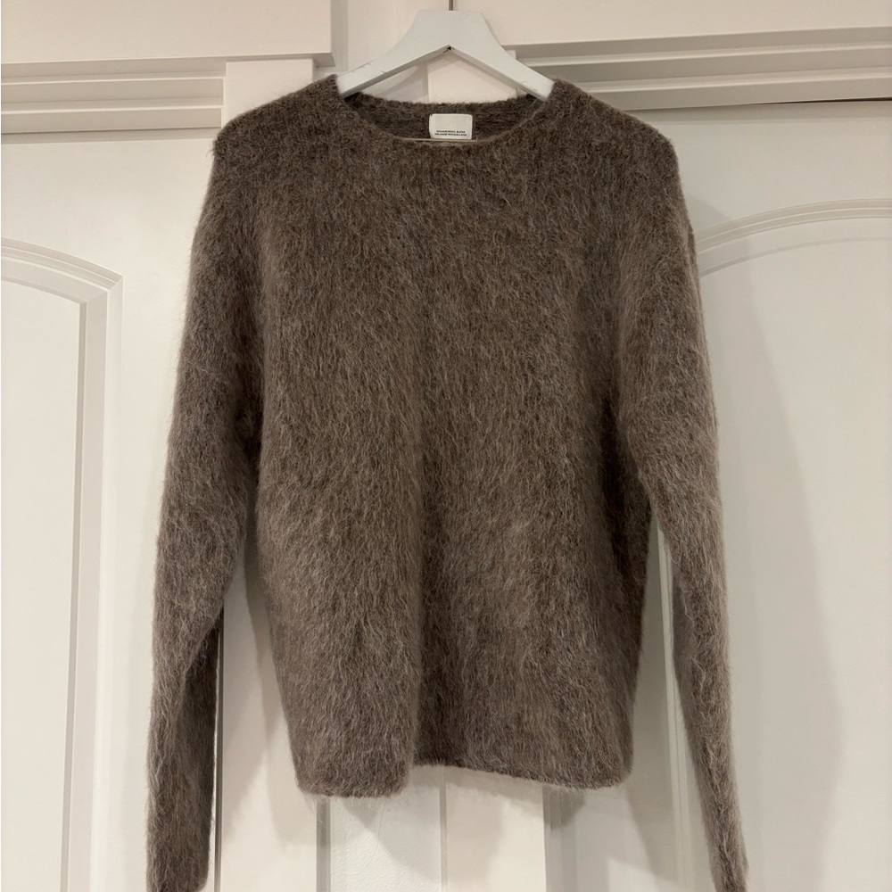 H&M brown mohair blend sweater Size XS #knitwear #winterwear